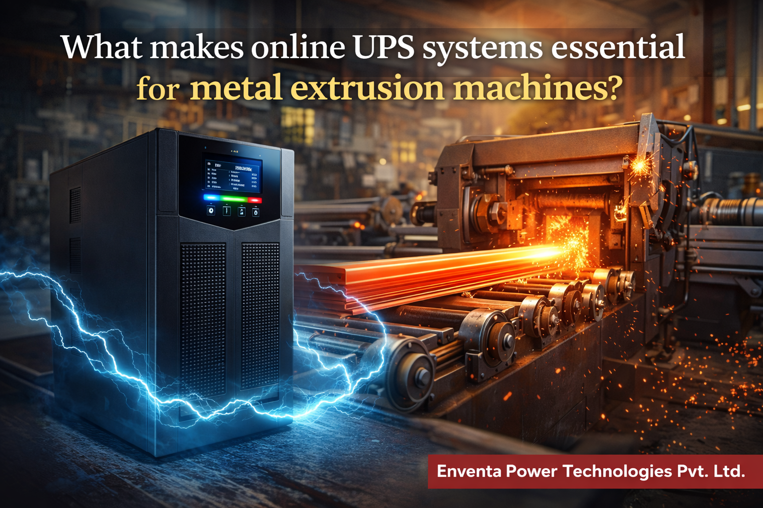 Online UPS for Metal Extrusion Machines