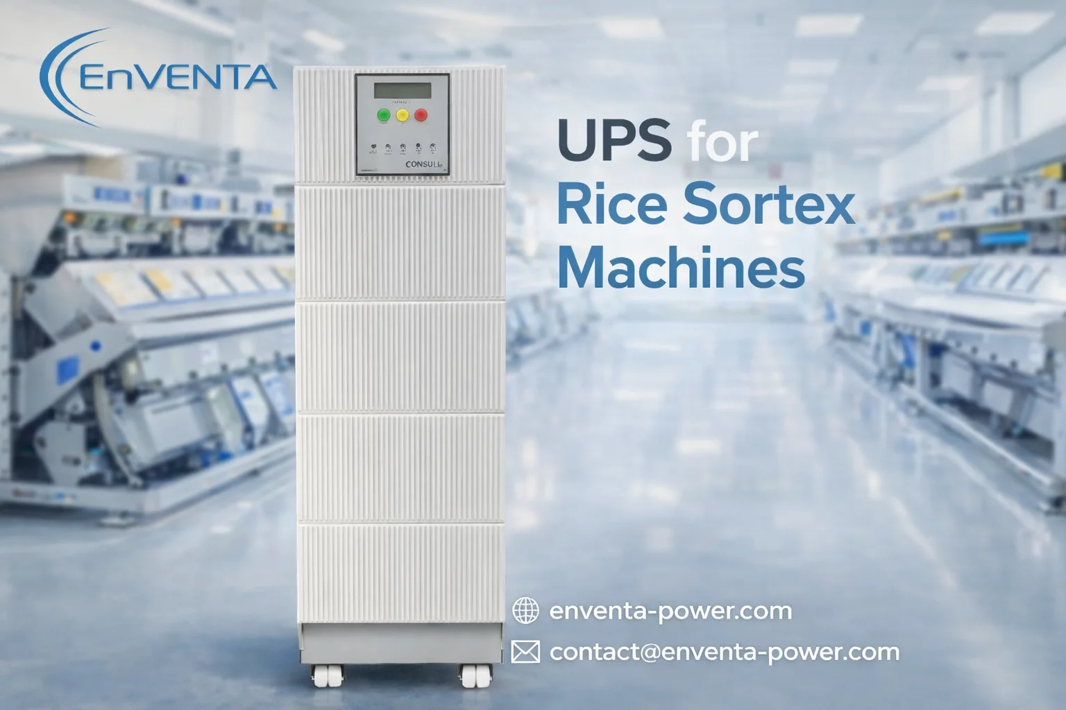 UPS for Rice Sortex Machines