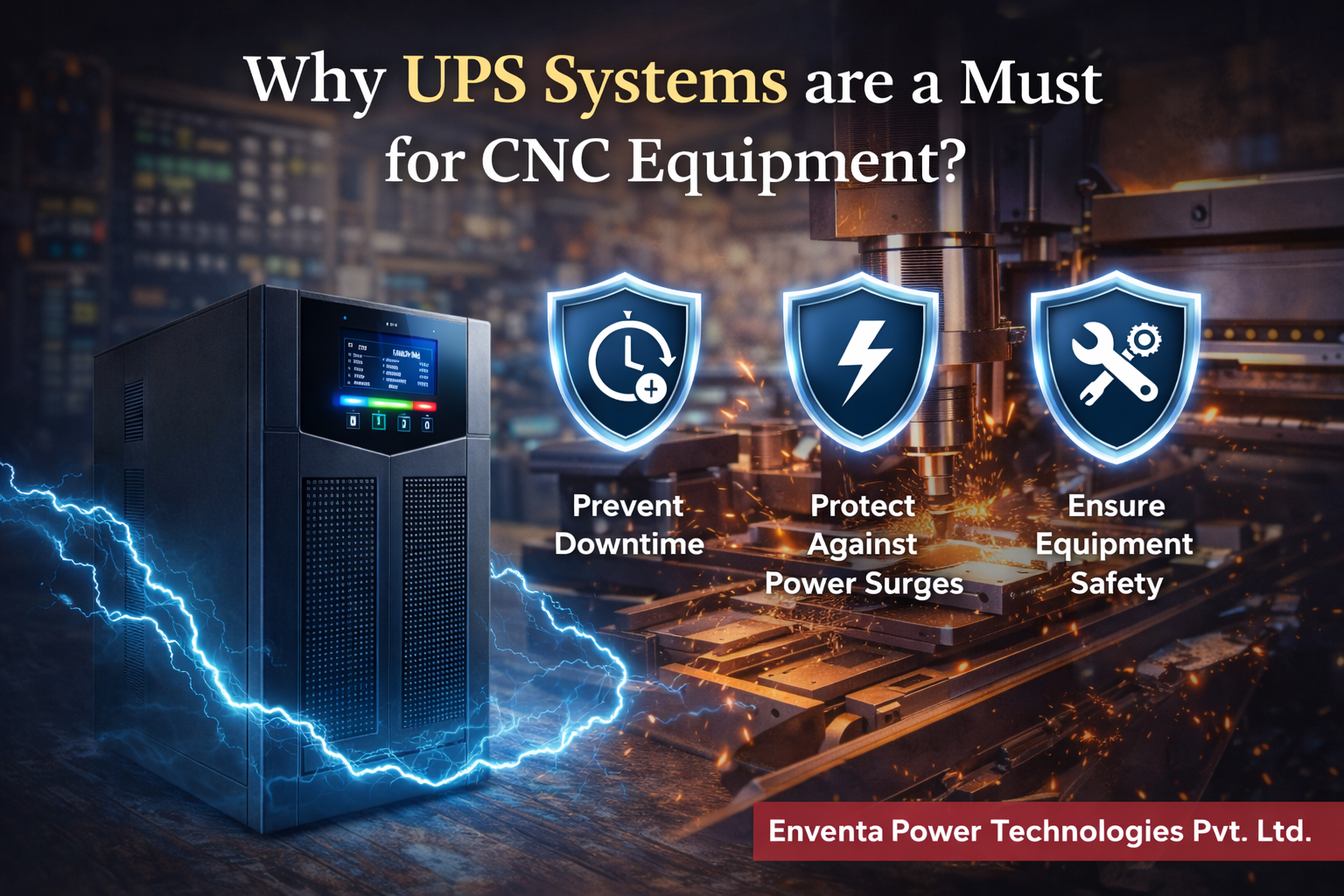 Why UPS Systems are a Must for CNC Equipment